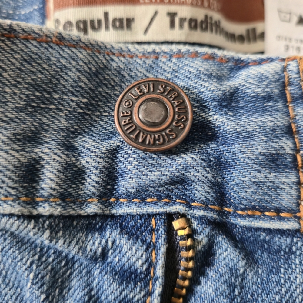 Signature by Levi Strauss & Co. 36x34 Mens Relaxed Regular Straight Jeans Y2K - Picture 9 of 15